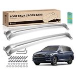 YHTAUTO 165lbs Roof Rack Cross Bars w/Hardware Fit for Infiniti JX35 2013 QX60 14-20, T6063 Aluminum CrossBars Anti-Rust with Sliver Smooth Surface for Skiboard Kayak Snowboard Bike Cargo Luggage