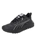 Puma Mens Voyage Nitro 2 Black-Metallic Silver Running Shoe - 9UK (37691901)