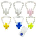 SZXMDKH 6 Packs Kids Swimming Nose Clips, Swim Nose Plug Silicone Nose Clip Waterproof Nose Protector Swimming Training Protector Plug Nose Pegs for Swimming Men Women Adult Children Beginners