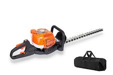 PROYAMA Gas Powered Hedge Trimmer, 26cc 24in 2 Cycle Dual Sided Gas Hedge Trimmer with Rotating Handle Less Weight Less Fatigue Suitable for Gardener Professional Landscaper Home User