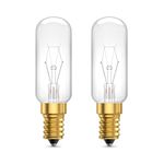 Lamptobe Cooker Hood Light Bulbs 42W E14 Extractor Fan Bulb Oven Light Bulbs 300 Degrees Dimmable T25 E14 SES Appliance Lamp Warm White 2700K for Range Hood, Cooker Hood, Oven and Salt Lamp, 2-Pack