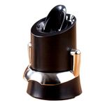 Vacu Vin Champagne Saver- Stopper & Pourer, Black, 2.08 oz.