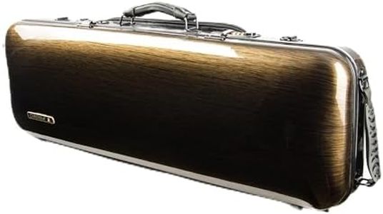 4/4 Full Size Violin case High-Strength Carbon Fiber Rectangular Violin Music Bag With Combination Lock and Extra Bag Golden Violin Hard Case (VB-Square-Golden spot)