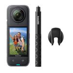 Insta360 X4 Get-Set Bundle - 8K Waterproof 360 Action Camera, 4K Wide-Angle Video, Invisible Selfie Stick, Removable Lens Guards, 135 Min Battery Life, AI Editing, Stabilization