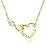 FANCIME Infinity Heart Necklace Ste