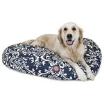 Majestic Pet Navy Blue French Quarter Large Round Indoor Outdoor Pet Dog Bed With Removable Washable Cover Products