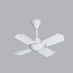 Crompton Aluminium Cool Breeze 600 mm (24 Inch) Anti Rust Small Ceiling Fan (Opal White), 4 stars