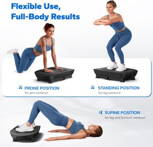 MERACH Vibration Plate – Black Whole Body Fitness Platform