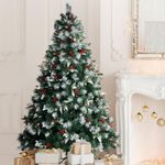 SANTACO 1.8M Snowy Christmas Tree S