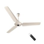 atomberg Efficio Alpha 1200mm BLDC Ceiling Fan with Remote | 5 star | High Air Delivery | LED Speed Indicator | Low Noise | Timeless Design with Power Saving | 2 Years Warranty (Seasand Ivory)