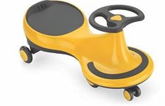 Pandaoriginals Premium Plasma Twister Imported Magic Car Tricycle|Strong & Durable Swing Car Ride on Musical | ISI Certified as per International Standards (Yellow)
