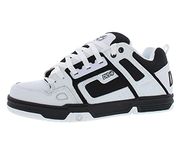 DVS Men's Comanche Skateboarding Shoe, White Black White, 8.5