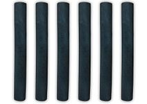 VINSON Diamond Rubber Grips Combo for Full Size Cricket Bat Handle, Jointless Construction, Available in Black colour (Pack of 6).