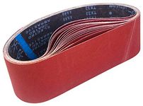 STEBRUAM Sanding Belt 100 x 915 mm, Sander Belts Set（3 Each of 80/120/150/240/400 Grains）for Belt Sander,for Grinding,Sharpening and Derusting (15 Pieces)