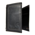 Carhartt 61-2200-30-Black-One Size Pebble Trifold Wallet, OFA, Black