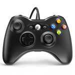 Wired Controller for Xbox 360, YAEYE Game Controller for 360 with Dual-Vibration Turbo Compatible with Xbox 360/360 Slim and PC Windows 7,8,10,11