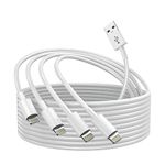 iPhone Charger 6ft 4Pack Apple Charging Cord [Apple Mfi Certified] Lightning Cable 6 Feet Long Cord,Fast iPhone Charging Cable for Apple iPhone 13 Pro Max/12 Mini/11/XR/Xs/X/8/7/6 Plus/5/iPad Air