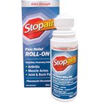 Stopain Extra Strength Pain Relieving Roll-On | Fast Relief From Arthritis | For Muscle Aches, Joint & Backpain | Non-Greasy |3 Fl Oz (Packaging May Vary)