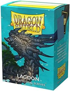 Dragon Shield Standard Size Card Sleeves – Matte Dual Lagoon 100CT – MTG Card Sleeves are Smooth & Tough – Compatible with Pokemon, Yugioh, & Magic The Gathering Card Sleeves
