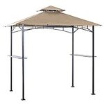 ABCCANOPY Grill Shelter Replacement Canopy Roof ONLY FIT for Gazebo Model L-GZ238PST-11 (Beige)