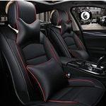 Pegasus Premium Customized Leather car seat Cover for New Creta 2020 (Black and Red)