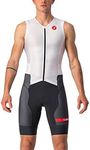 Castelli Men's Free Sanremo 2 Sleeveless Tri Suit (White, XX-Large)