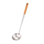 Soup Spoon Ladle, 17inches Ladle for wok, 304 Stainless Steel wok spatula.