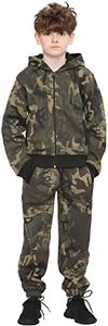 A2Z 4 Kids Niños Chandal Muchachos Muchachas Diseñador Camuflaje Imprimir - T.S A2Z Camo Green 11-12