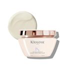 Kérastase Gloss Absolu Crème Anti-Frizz Mask For Bouncy, Glossy Hair | Medium to Thick Hair | 4-Days Anti-Frizz | With Hyaluronic & Glycolic Acid, Wild Rose-In-Oil | 200ml