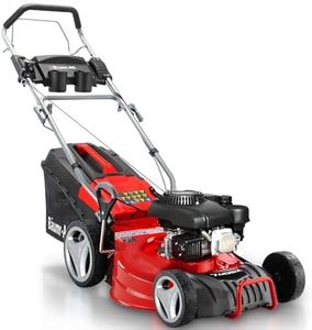 Baumr-AG 18" 150cc Self Propelled Lawn Mower, 7 Height, Steel Deck, Cup Holders, 4-Stroke Petrol Lawnmower - 740SX