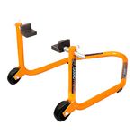 Grand Pitstop Universal Standard Rear Paddock Stand for Motorcycle with Swingarm Rest (Non-Dismantable, Orange, Motorcycle Weight Up to 250 Kgs)