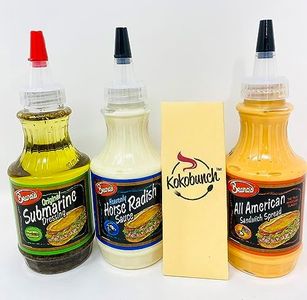 Beano's Variety PACK - Original Hoagie Submarine Dressing | All American Sandwich Spread | Heavenly Horseradish Sauce Bundled With Kokobunch Kit 3-8oz PACK