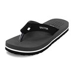 ORTHO JOY Men's Extra Soft Doctor Ortho Open Back Slippers (Grey, 10 UK)