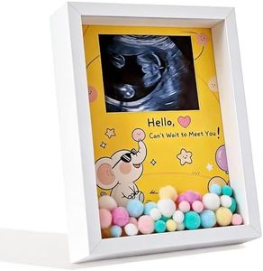 Ultrasound Picture Frames for Pregnancy Announcement Gender Reveal Ideas,Sonogram Photo Frame Shadow Box,Pregnancy Must Haves Keepsake Decorations,Gifts for Expecting Parents,Grandparents,Mom to be