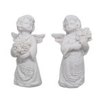 Blessings White Angel Statue Set of 2