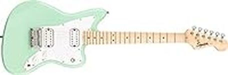 Squier Mini Jazzmaster Electric Guitar, with 2-Year Warranty, Surf Green, Maple Fingerboard