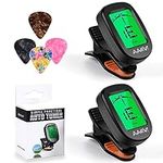 Clip On Guitar Tuner 2 Pack for All