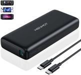 HenHot Power Bank, 65W 20000mAh Laptop Portable Charger - Fast Charging USB C PD 3.0 External Battery Pack Compatible with MacBook, Steam Deck, iPad, iPhone 14/13/12 Pro Max, Galaxy, Google Pixel