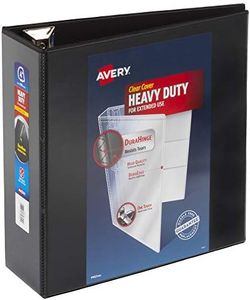 Avery Heavy-Duty View 3 Ring Binder, 4 Inch One Touch EZD Rings, 4.5 Inch Spine, 1 Black Binder (79604)