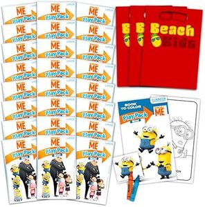 Despicable Me Minions Ultimate Party Favor Bundle - 24 Pack Despicable Me Activity Sets with Stickers, Coloring Books, Crayons, and More (Despicable Me Party Supplies )