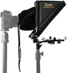 Ikan Elite Tablet Teleprompter for Light Stands, Supports Ipad, Android, and Windows Tablets, Foldable Glass Frame (PT-Elite-LS) - Black