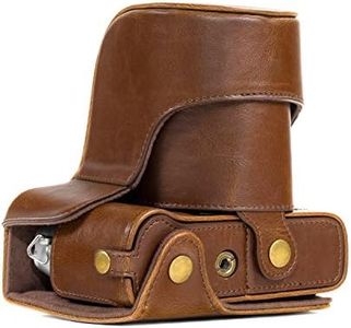MegaGear MG577 Fujifilm X-T20 (16-50mm / 18-55mm Lenses), X-T10 Ever Ready Leather Camera Case & Strap, Dark Brown