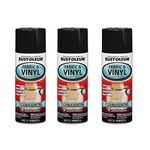 Rust-Oleum 248918A3 Fabric & Vinyl Spray Paint, Gloss Black