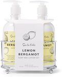 Sur La Table Lemon Bergamot Soap & Lotion Caddy Set