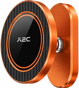 A2C Aluminum Alloy Orange Magnetic Golf Cart Phone Holder Mount Compatible with MagSafe iPhone 12-17, Unique Golf Gifts for Women Her Golfers Wife Men Dad Him Husband, 2026 Golf Accessories Essentials