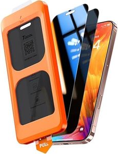 TOCOL for iPhone 16 Pro Privacy Screen Protector 6.3-Inch True 25°Anti Spy 9H+ Hardness Tempered Glass for Full Coverage Easy Installation 2 Pack