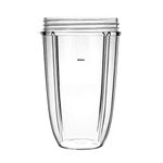 AidShunN Juicer Cups for NutriBullet Replacement Parts 600w 900W 18OZ 24OZ 32OZ Clear Mugs Blender Juicer Mixer-(24OZ)