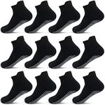 Toddler Non Slip Ankle Socks 12 Pairs with Non Skid Grip Socks for 1-3/3-5/5-7 Baby Boys Girls Kids