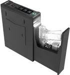 Z ZLJUAN Mounted Gun Safe for Pistols,Quick-Access Auto-Open Sliding Door Handgun Safe for Nightstand Wall Mount Bedside Desk Bed Gun Safes, Pistol Safe w/Biometric Fingerprint,Keypad Lock,Key