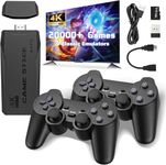 Retro Game Console with 2 Wireless Controllers, Preloaded with 20,000+ Classic Games, HDMI Output, Plug and Play